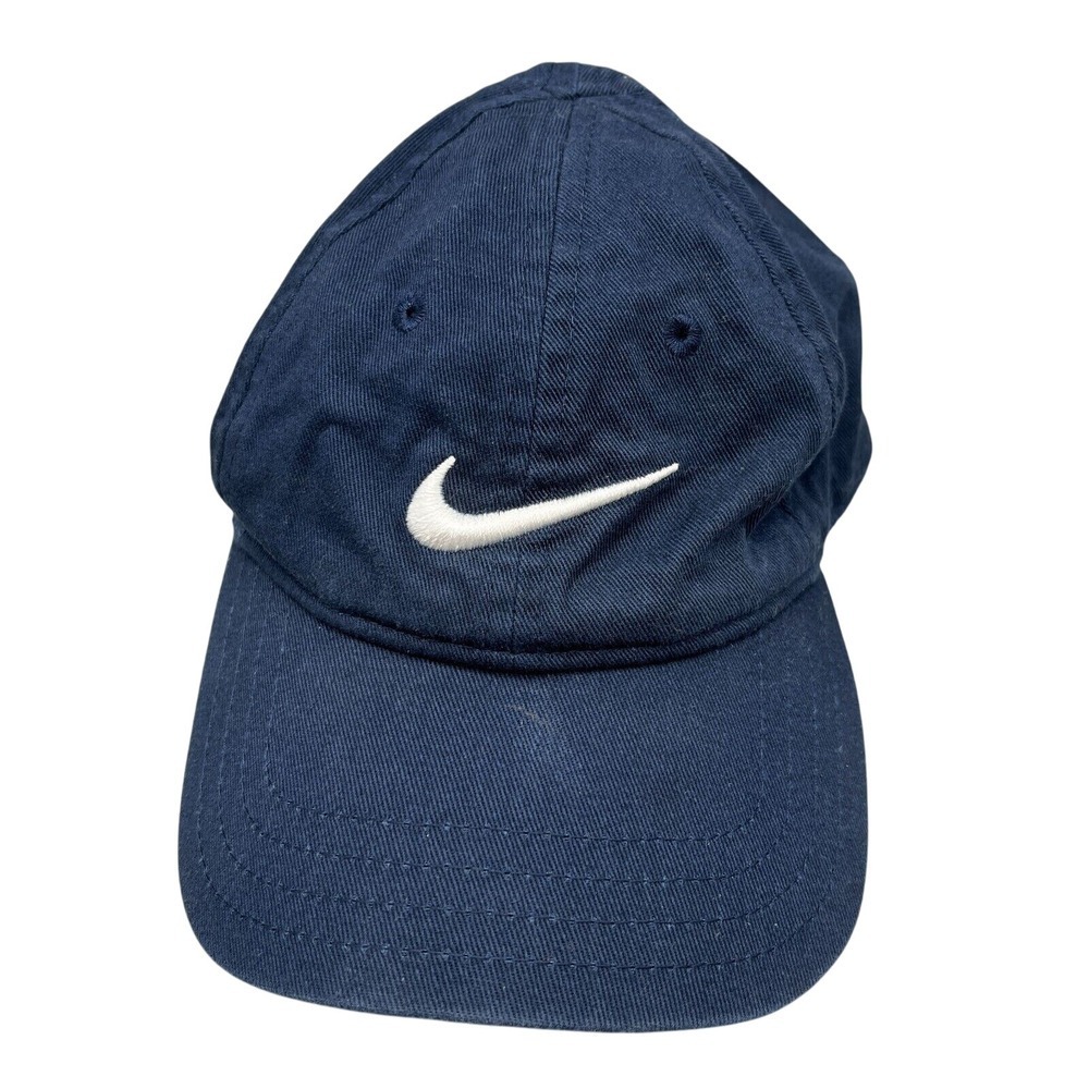 Nike Heritage 86 Adjustable Hat Swoosh Logo Navy Blue White Toddler Boys Girls‎